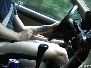 Jerking Off In The Car