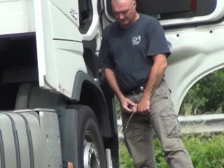 Truckers peeing June 2015